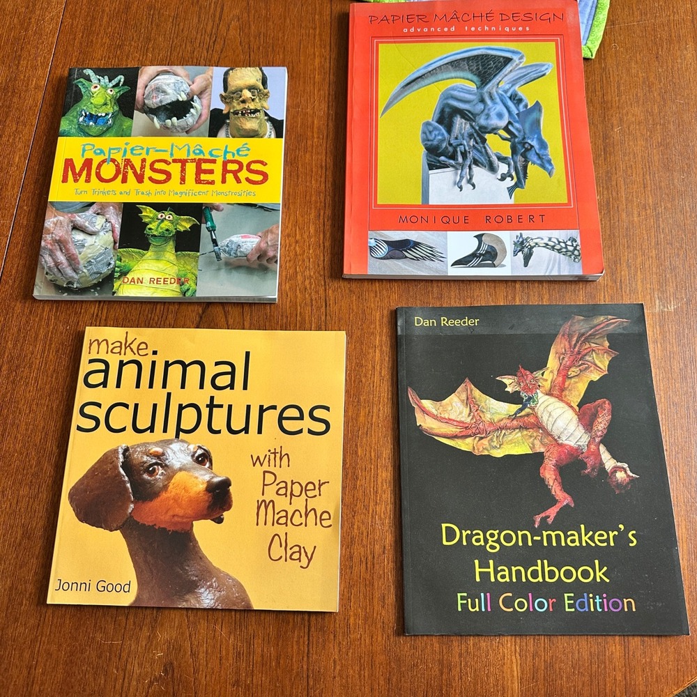 Reeder Robbery Good Paper Mache Sculpture Book Lot Homeschool Science